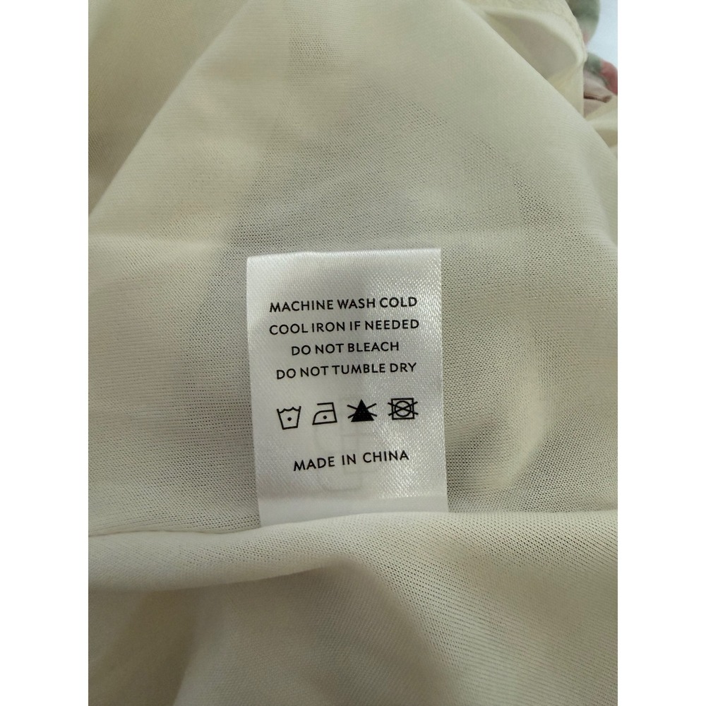 Baltic Born Elton Maxi Dress Sage and Blush floral tie-straps Slit Small NWT - Picture 10 of 10